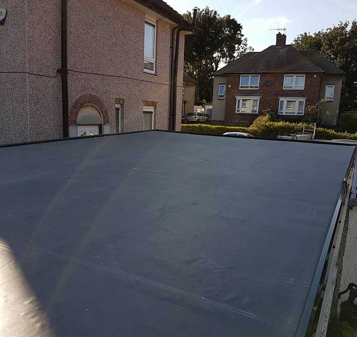 epdm rubber roofing solutions in leeds and bradford - flat