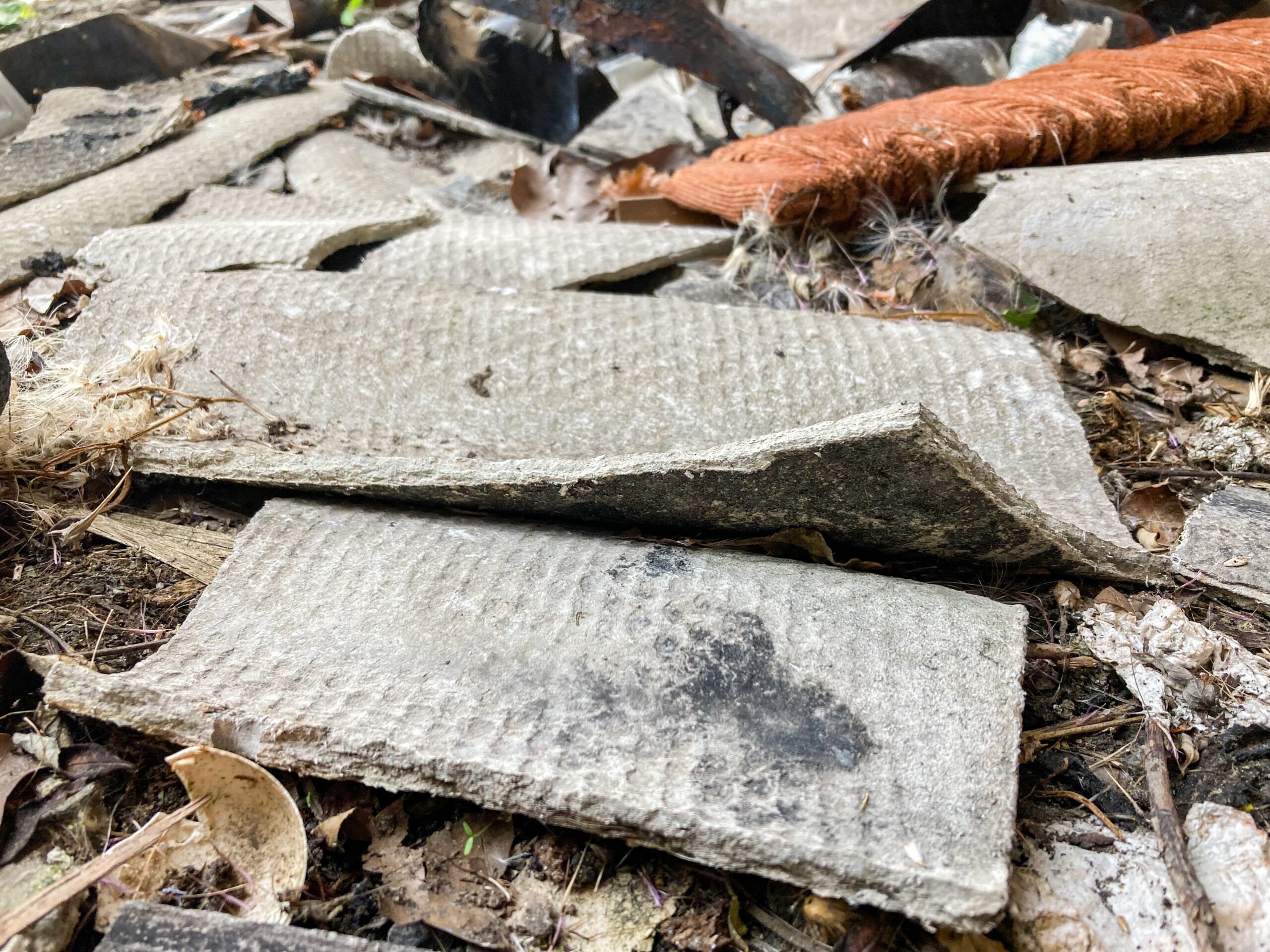 asbestos in roof